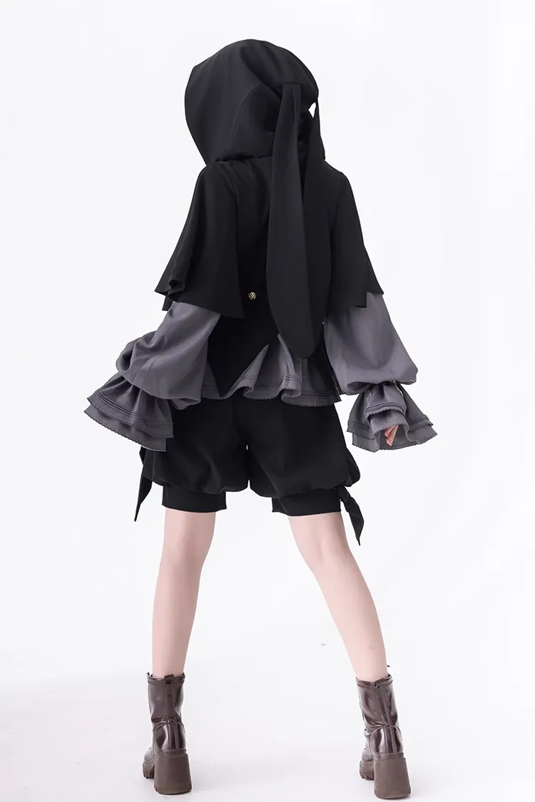 Gray Retro Cute Cool Ouji Fashion Lolita Blouse