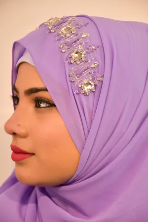 Handwork Partywear Diamond Premium Hijab Luxury Scarf