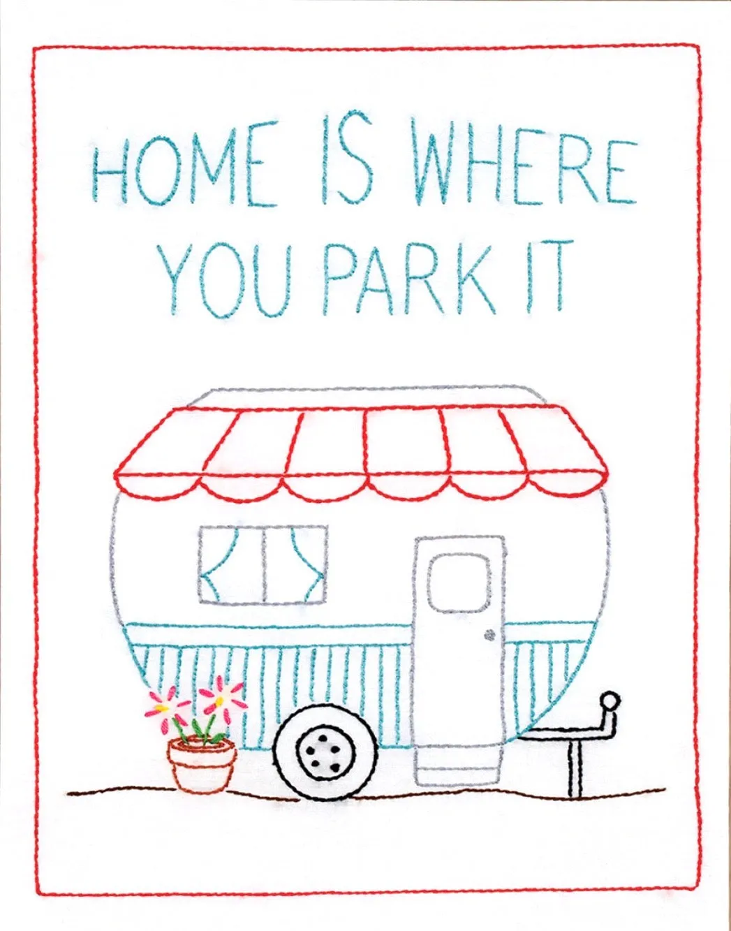 Happy Camper Embroidery