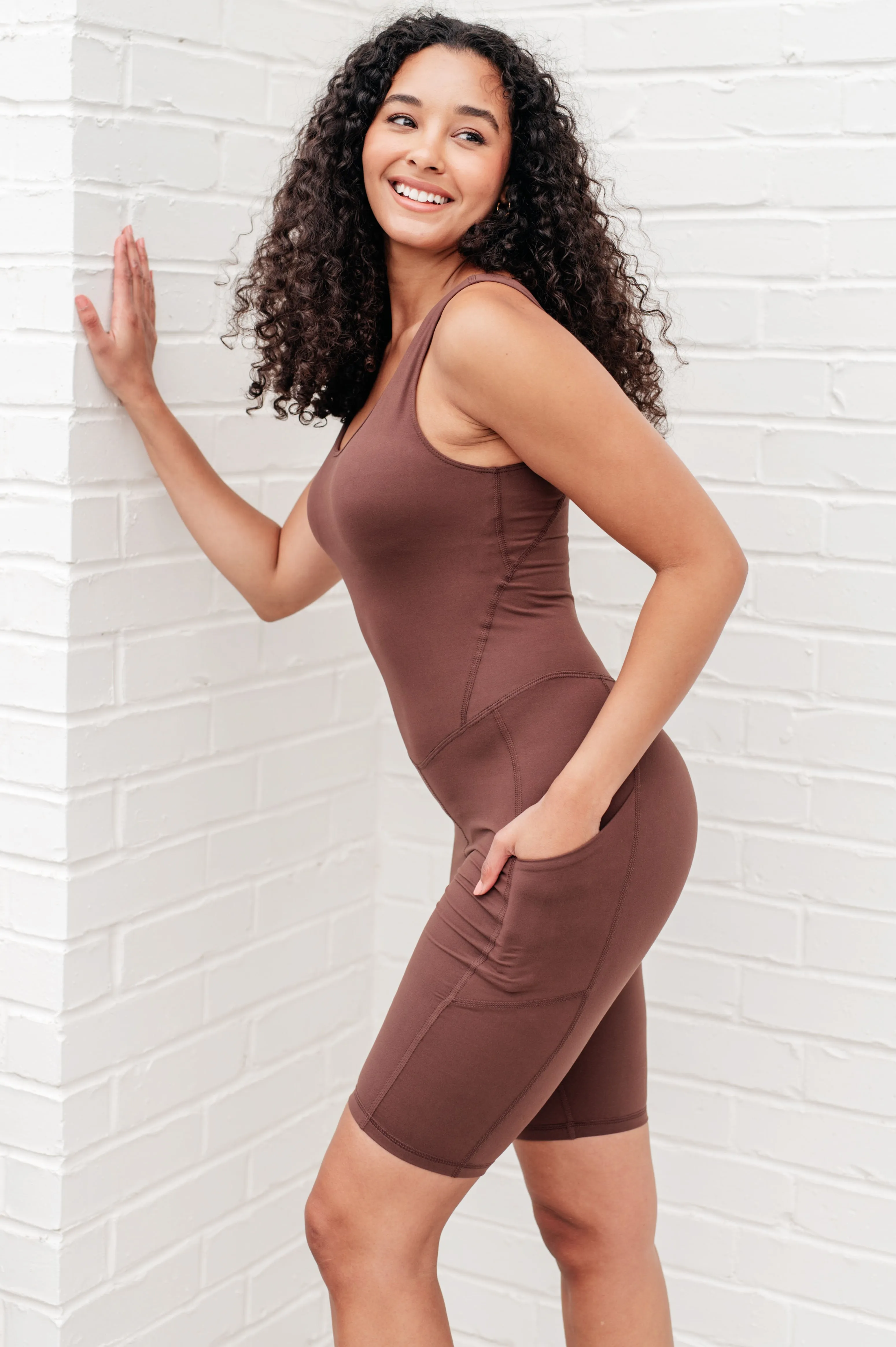 Hazel Blues® |  Sun Salutations Body Suit in Java