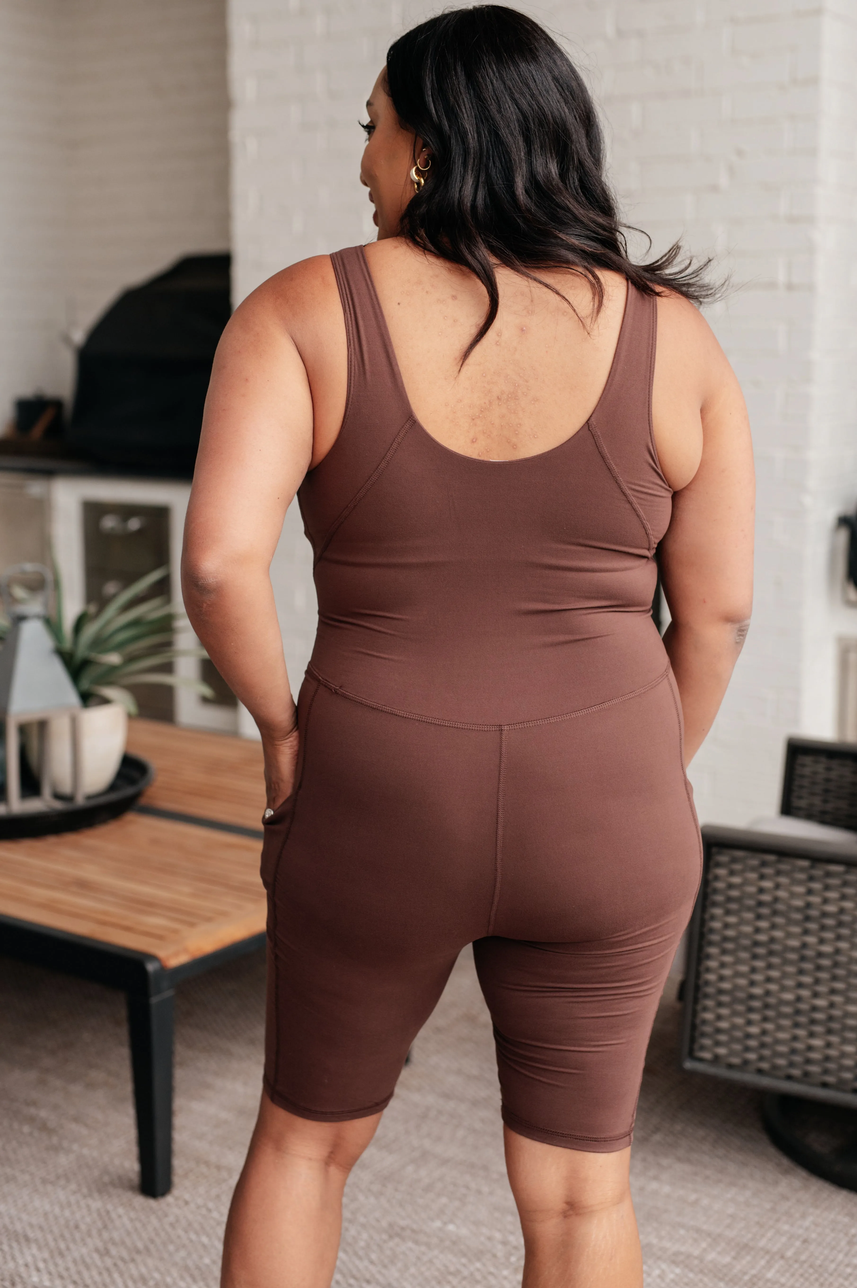 Hazel Blues® |  Sun Salutations Body Suit in Java