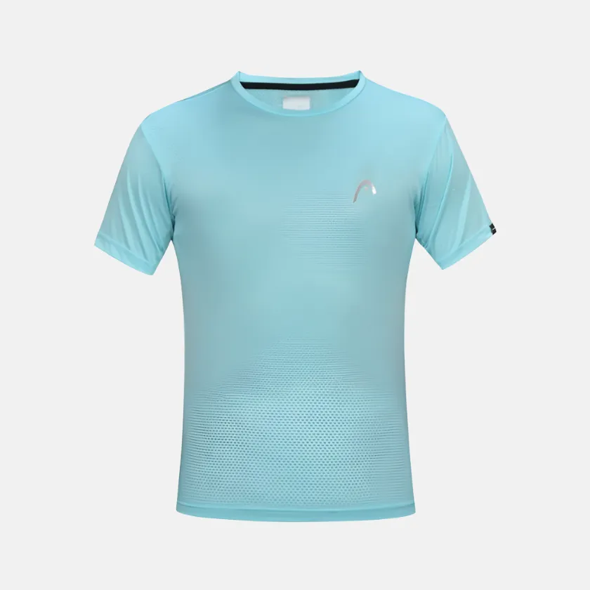 Head Unisex Round Neck Badminton T-shirt -Aqua
