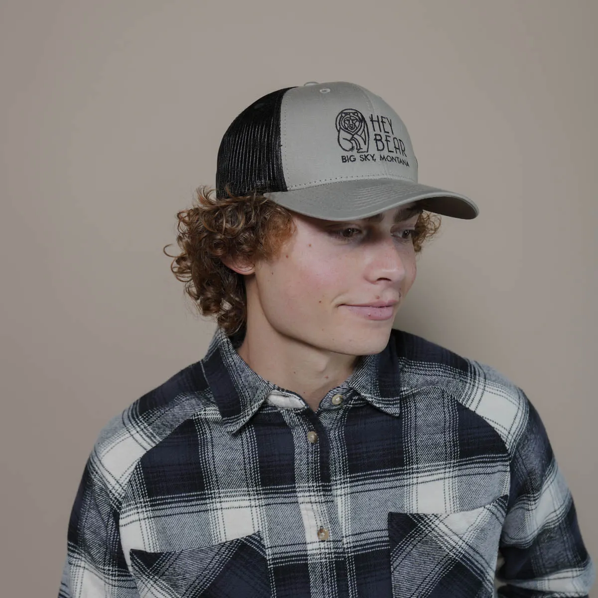 Hey Bear Lodgen Trucker Hat