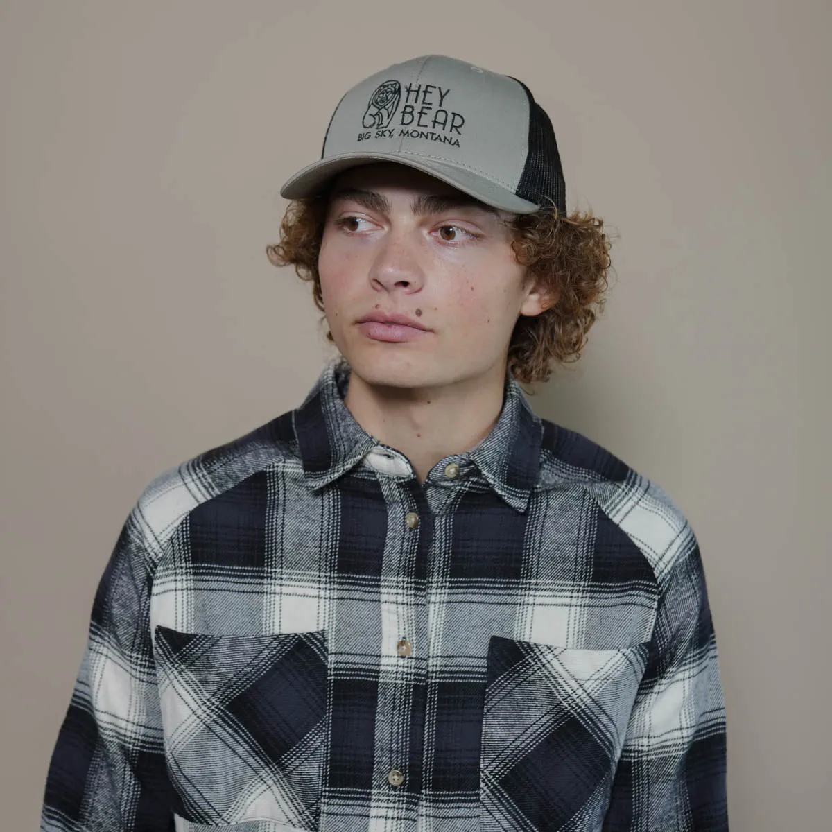 Hey Bear Lodgen Trucker Hat