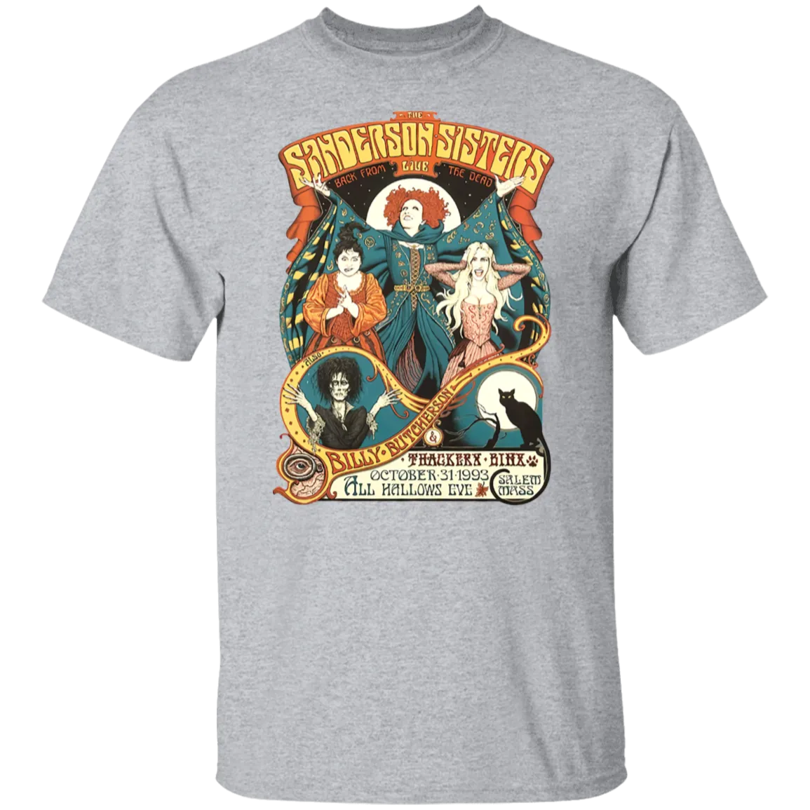 Hocus Pocus Bad Witches Gildan T-Shirt – Witchy Retro Vibes for Halloween