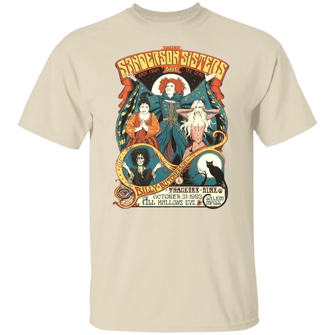 Hocus Pocus Bad Witches Gildan T-Shirt – Witchy Retro Vibes for Halloween