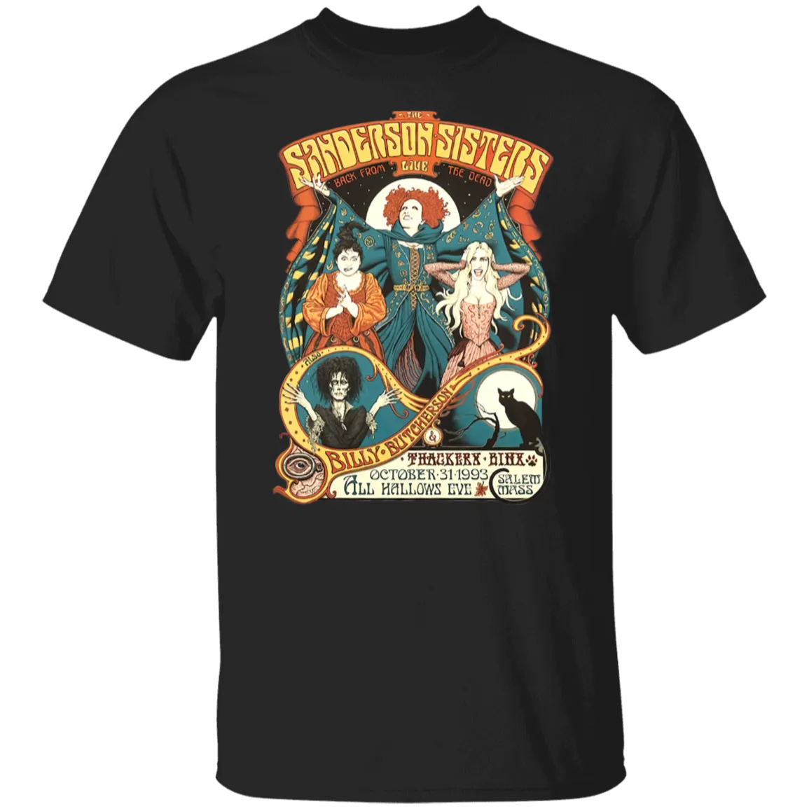 Hocus Pocus Bad Witches Gildan T-Shirt – Witchy Retro Vibes for Halloween