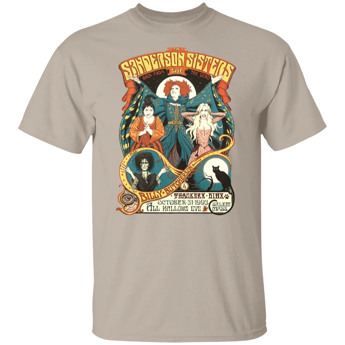 Hocus Pocus Bad Witches Gildan T-Shirt – Witchy Retro Vibes for Halloween