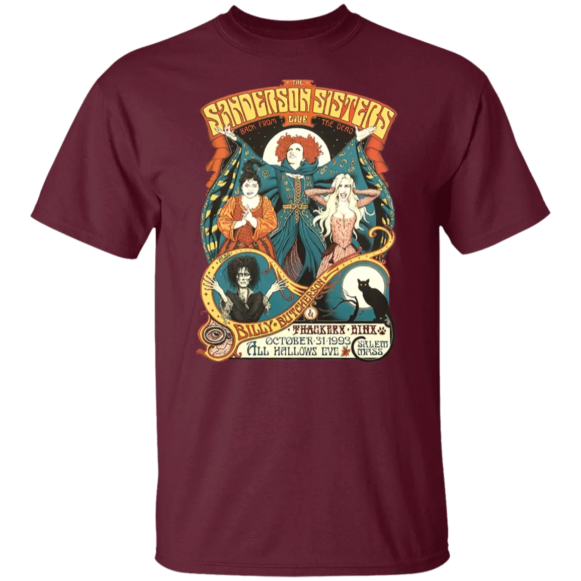 Hocus Pocus Bad Witches Gildan T-Shirt – Witchy Retro Vibes for Halloween