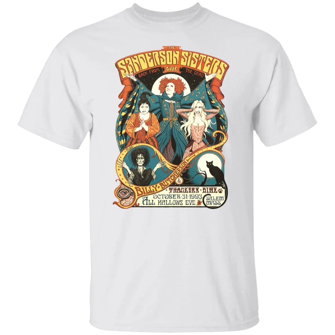Hocus Pocus Bad Witches Gildan T-Shirt – Witchy Retro Vibes for Halloween