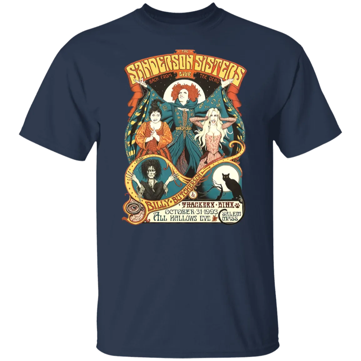 Hocus Pocus Bad Witches Gildan T-Shirt – Witchy Retro Vibes for Halloween