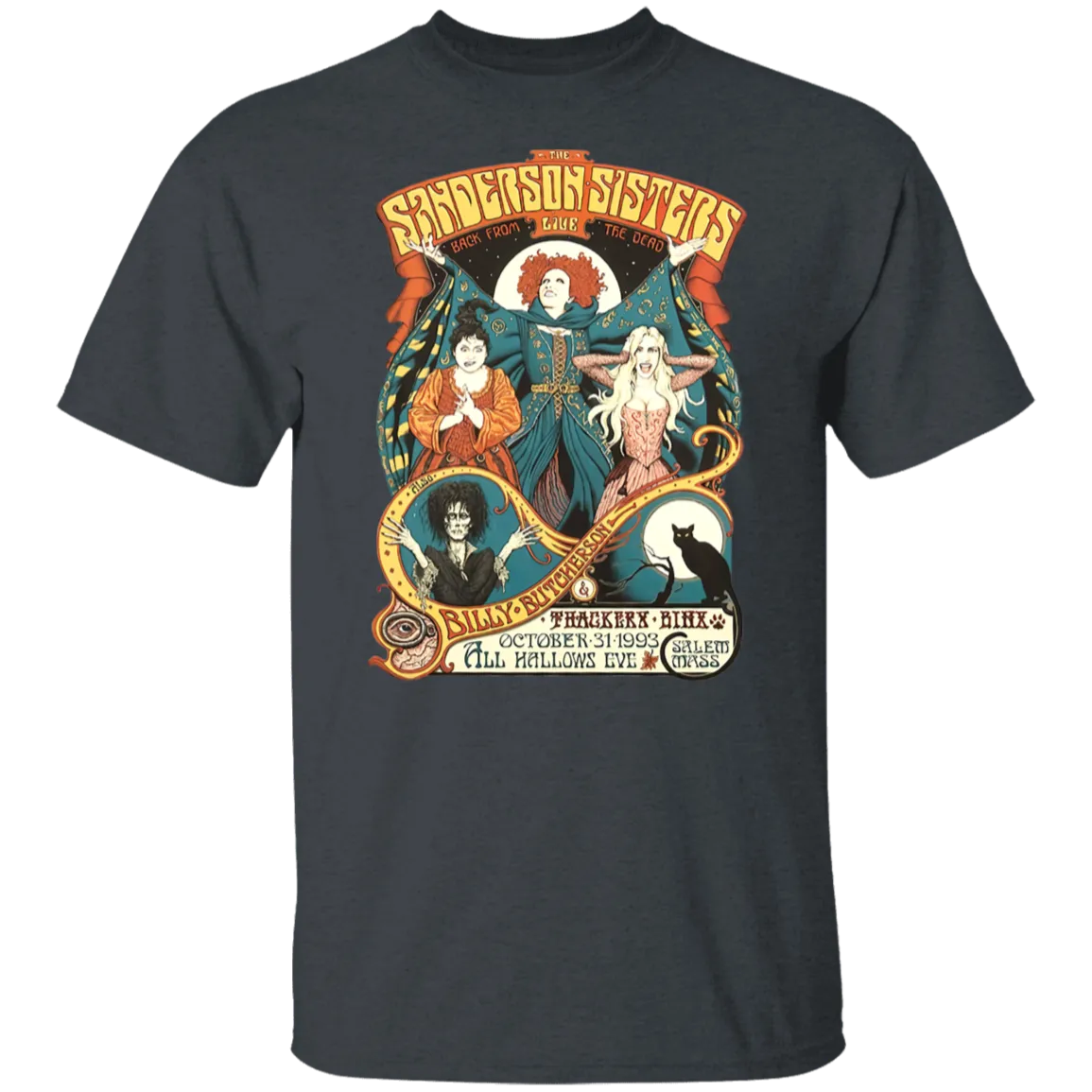 Hocus Pocus Bad Witches Gildan T-Shirt – Witchy Retro Vibes for Halloween