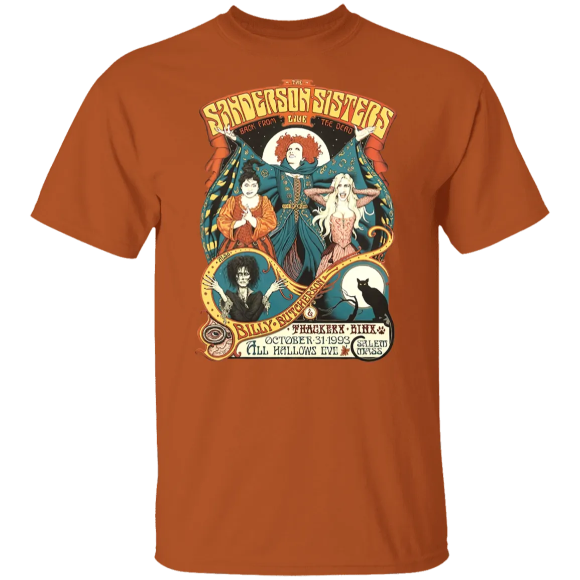 Hocus Pocus Bad Witches Gildan T-Shirt – Witchy Retro Vibes for Halloween