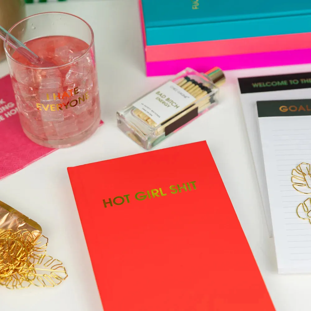 Hot Girl Shit - Fierce Fire Red Hardcover Journal