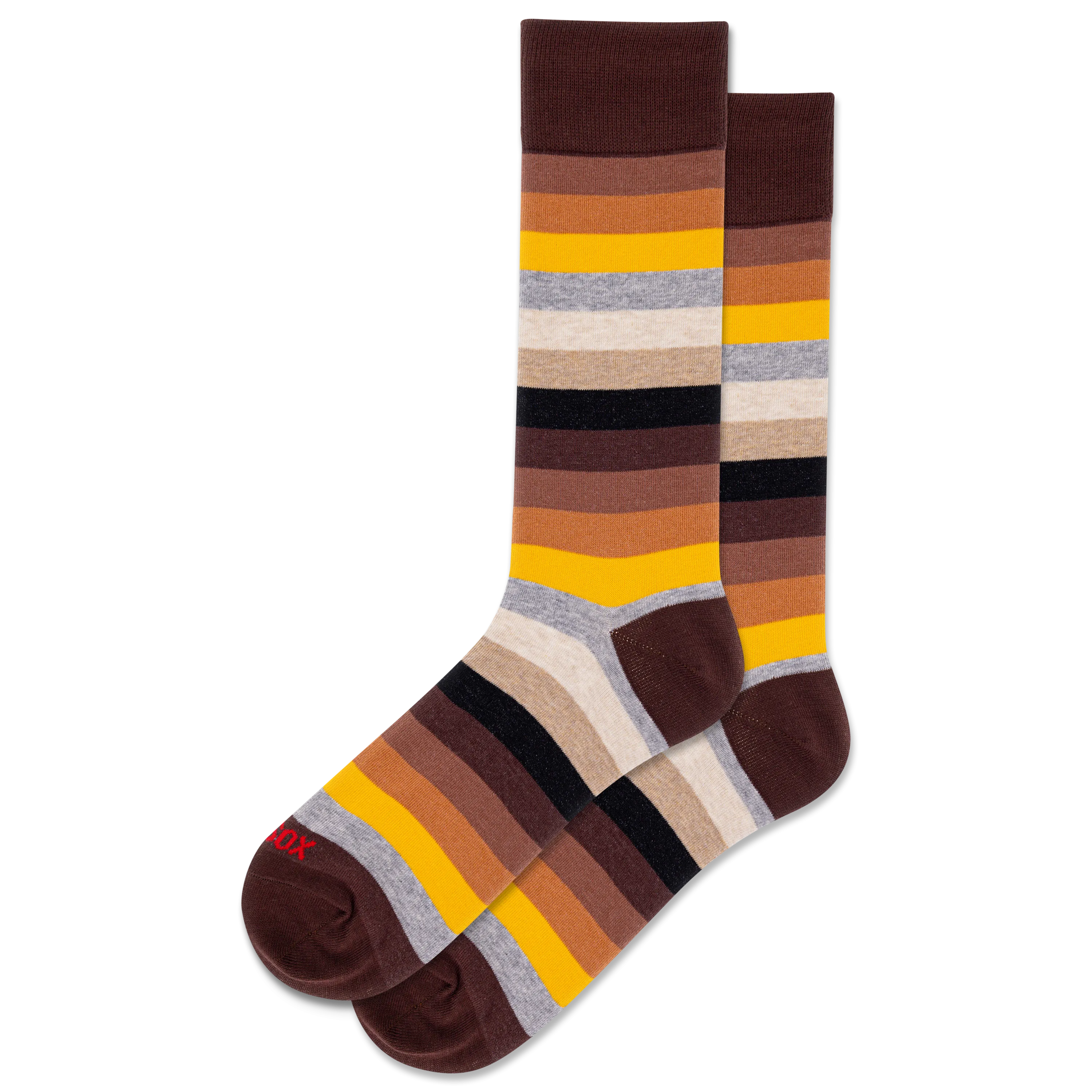 HOTSOX Men's Ombre Stripe Crew Socks