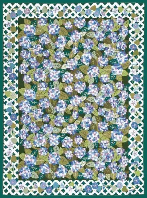 Hydrangea Rug 6x8