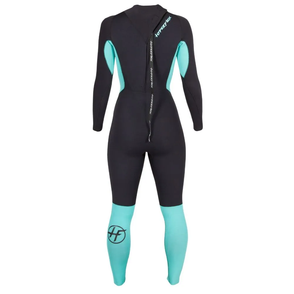 HYPERFLEX WMS VYRL 3/2 BACK ZIP BLUE