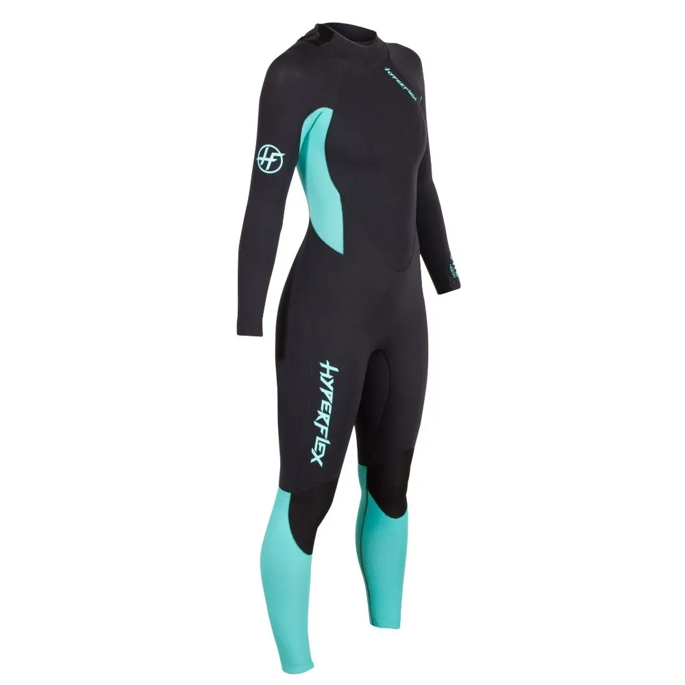 HYPERFLEX WMS VYRL 3/2 BACK ZIP BLUE
