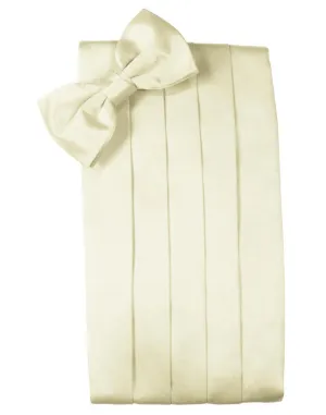 Ivory Luxury Satin Cummerbund