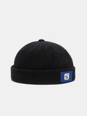 Jepun Harajuku Style Retro Corduroy Hat Tanpa