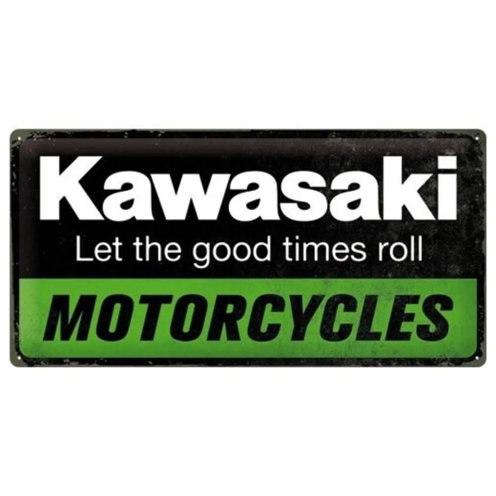 Kawasaki Motorcycles Tin Sign