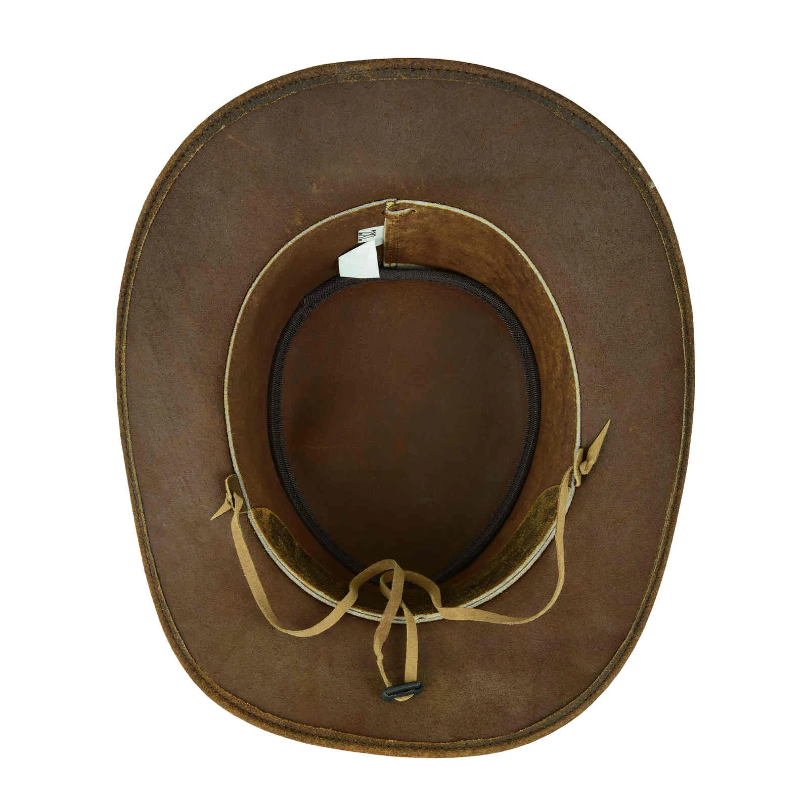 Leatherick Brown Vintage Wide Brim Hat