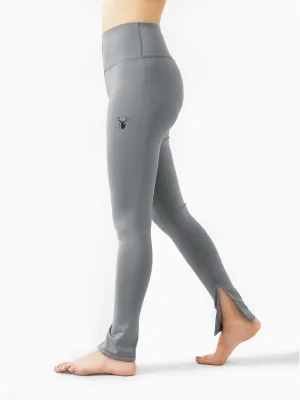 Leera Split Hem Legging in Grey