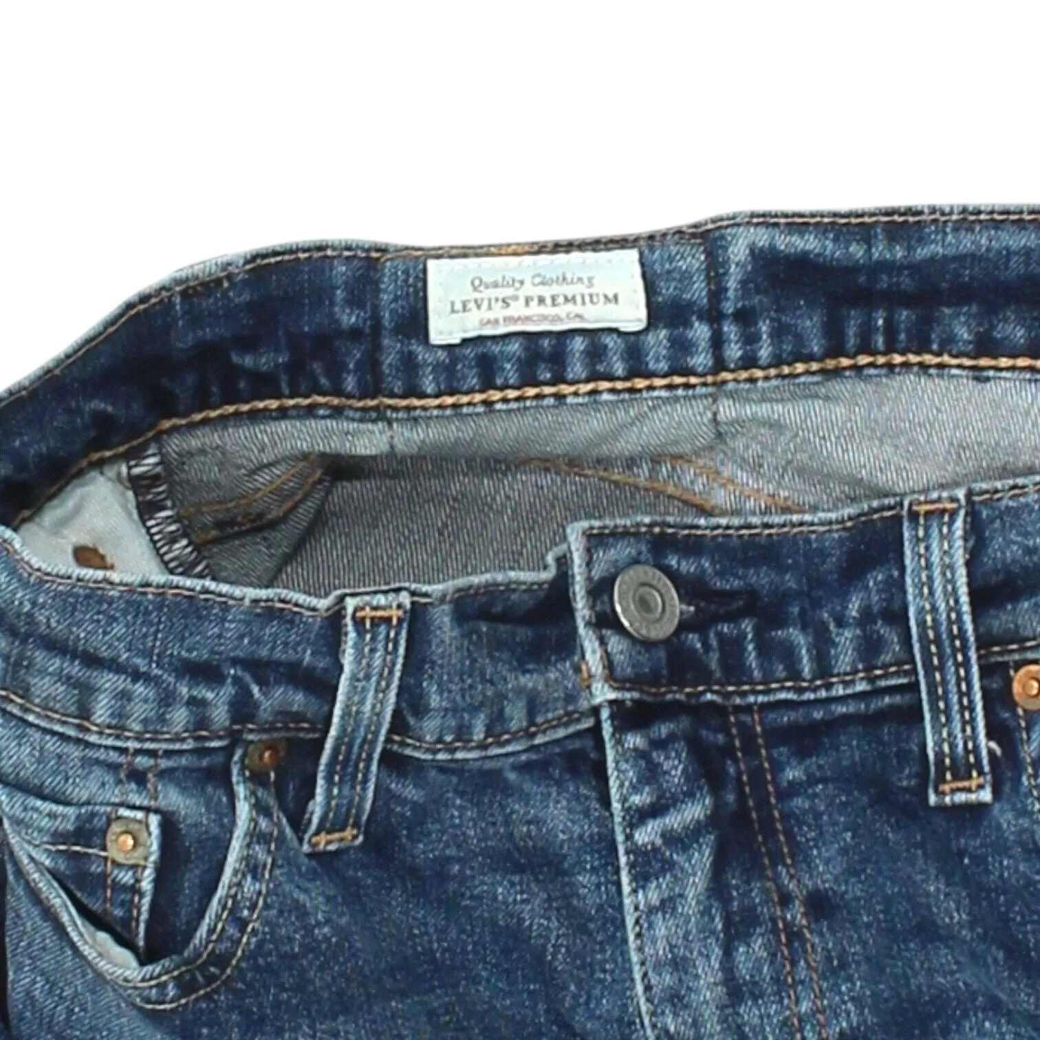 Levi's Mens Blue Tapered Jeans | Vintage High End Luxury Designer Denim VTG