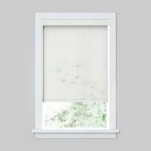 LEVOLOR Custom Cordless Light Filtering Roller Shades, Heathered in Whisper LEVOLOR Width: 23.75"W, Length: 24"L
