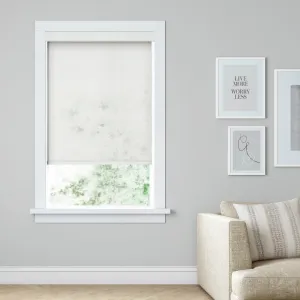 LEVOLOR Custom Cordless Light Filtering Roller Shades, Heathered in Whisper LEVOLOR Width: 61.75"W, Length: 36"L