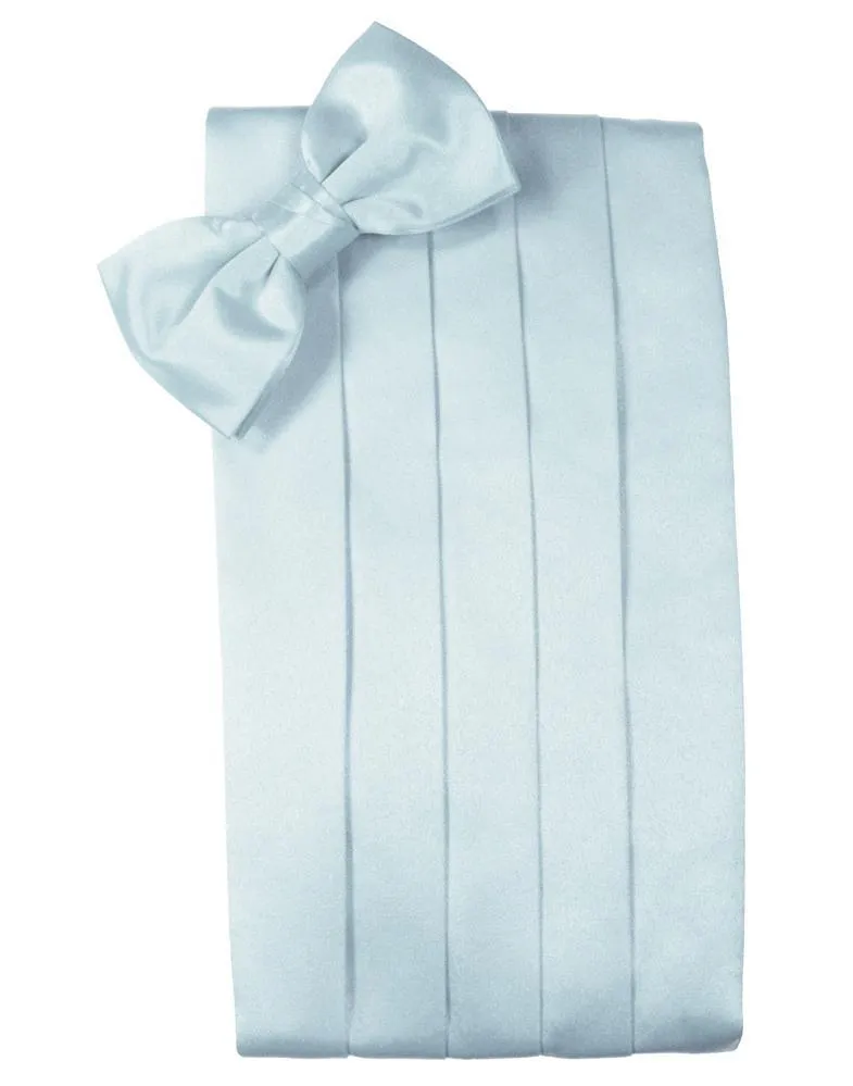 Light Blue Luxury Kids Satin Cummerbund