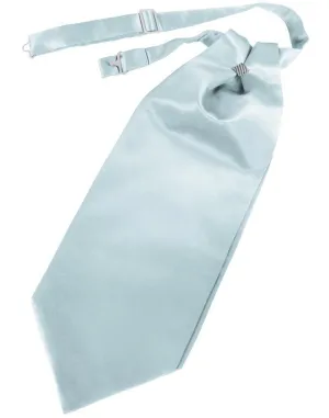 Light Blue Solid Satin Kids Cravat