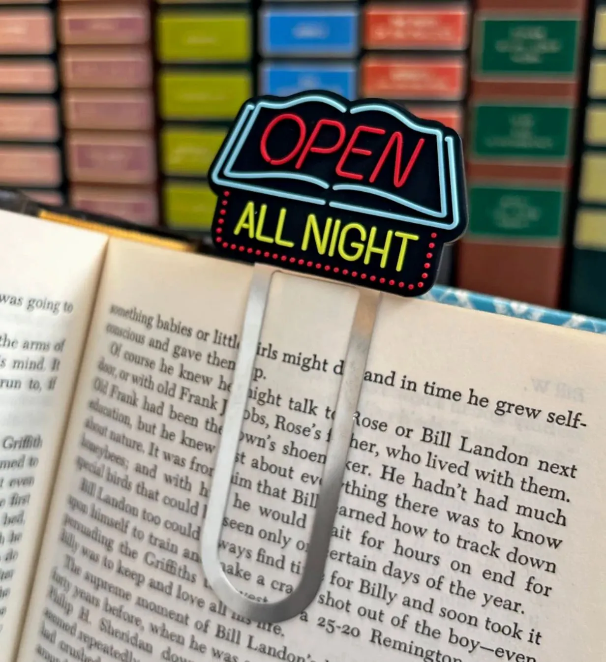Light Reading Bookmark - Open All Night