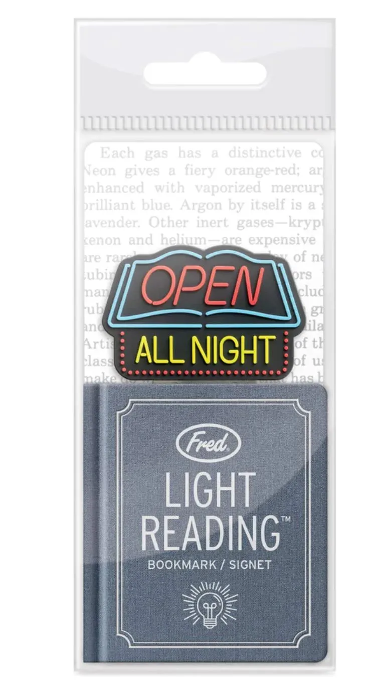Light Reading Bookmark - Open All Night