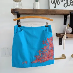 Lilly Pulitzer Blue Pencil Mini Skirt Sz 10.