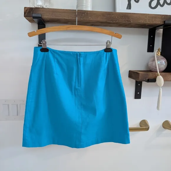 Lilly Pulitzer Blue Pencil Mini Skirt Sz 10.