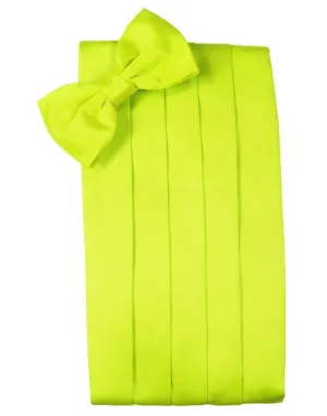 Lime Luxury Kids Satin Cummerbund