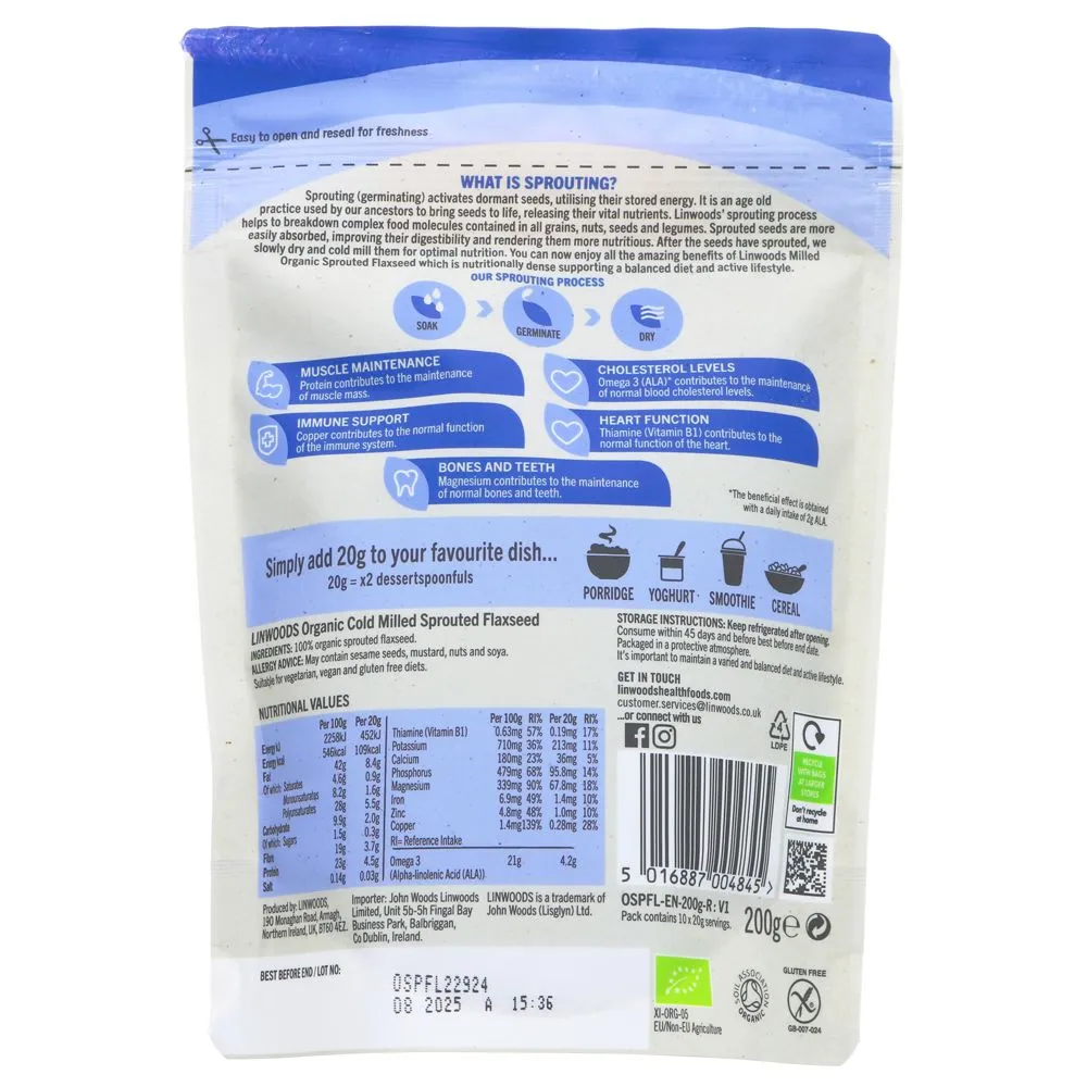 Linwoods | Sprouted Flaxseed | 200g