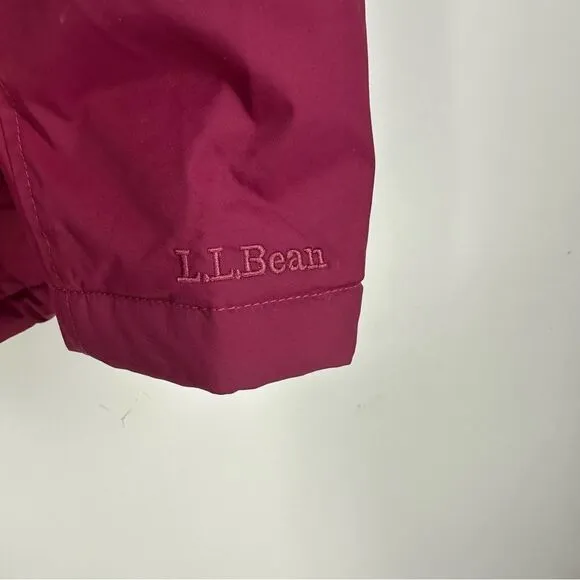 L.L BEAN Women’s Magenta Warmer Weather Winter Coat Jacket Sz 2X