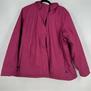 L.L BEAN Women’s Magenta Warmer Weather Winter Coat Jacket Sz 2X