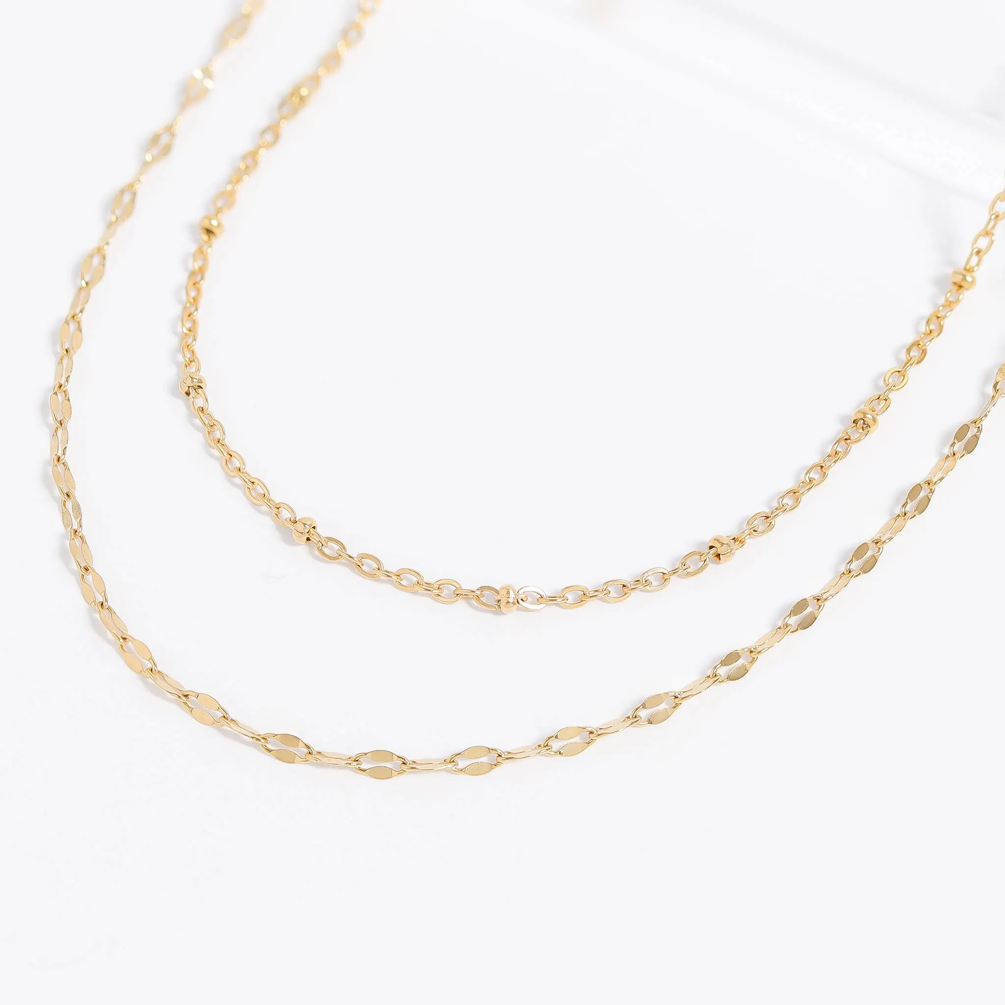 Lola 18K Gold PVD and Stainless Steel PVD Lip Chain Necklace