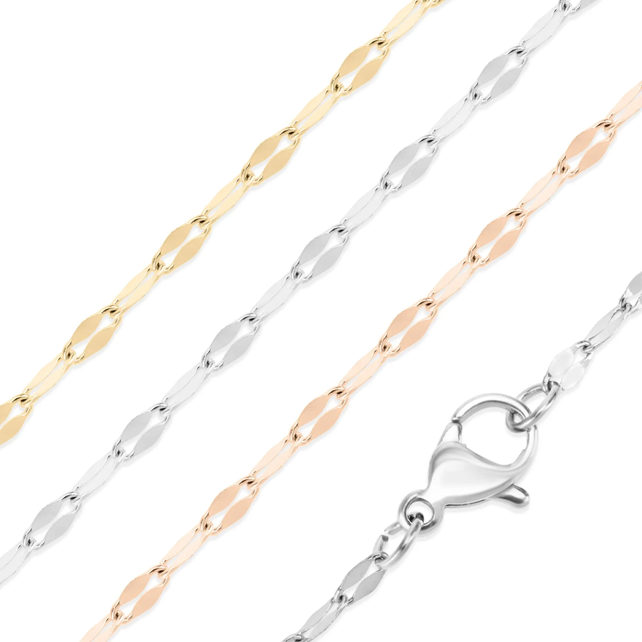Lola 18K Gold PVD and Stainless Steel PVD Lip Chain Necklace