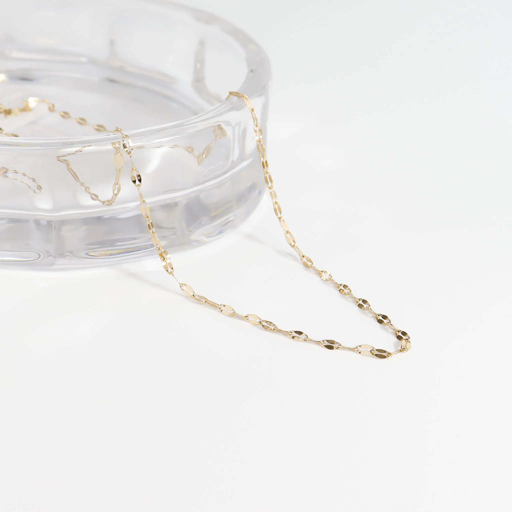 Lola 18K Gold PVD and Stainless Steel PVD Lip Chain Necklace