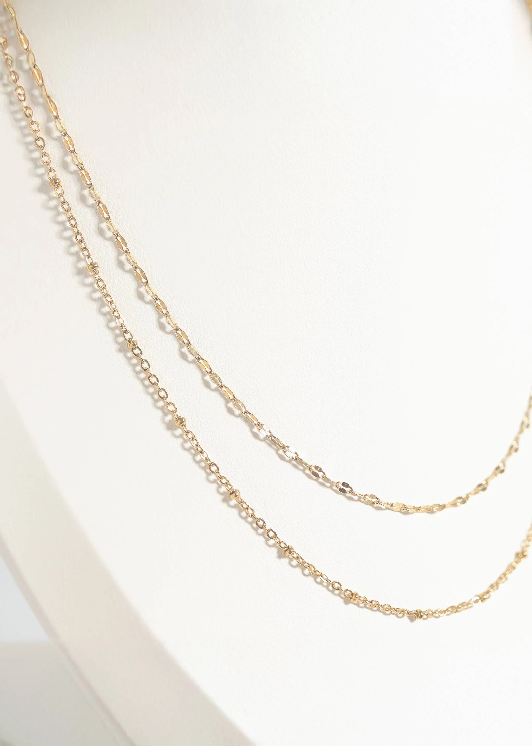 Lola 18K Gold PVD and Stainless Steel PVD Lip Chain Necklace