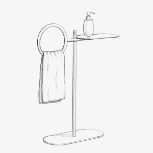 Loop Bath Stand - Black