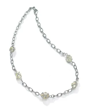 Luxury Embrace Champaign Yellow Natural Raw Necklace
