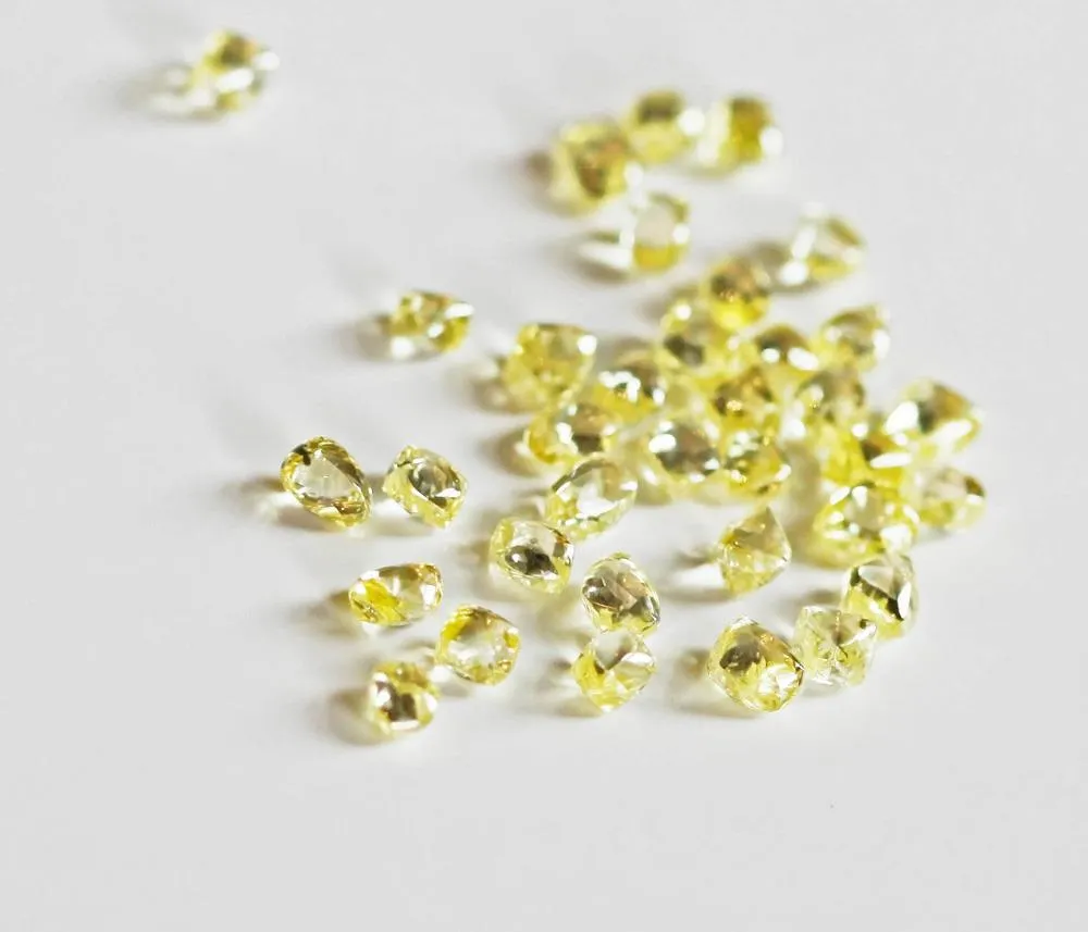 Luxury Embrace Champaign Yellow Natural Raw Necklace