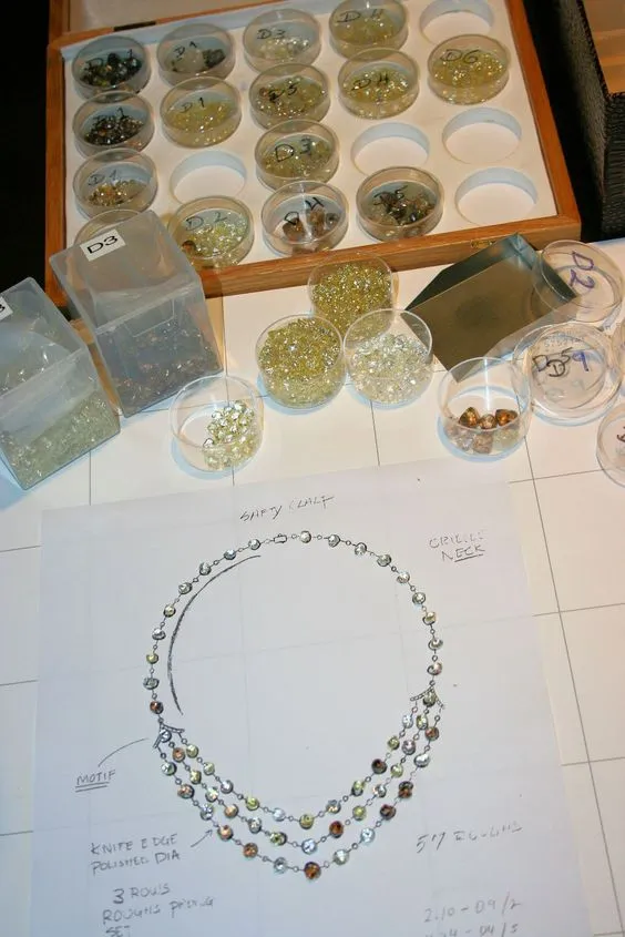Luxury Embrace Champaign Yellow Natural Raw Necklace
