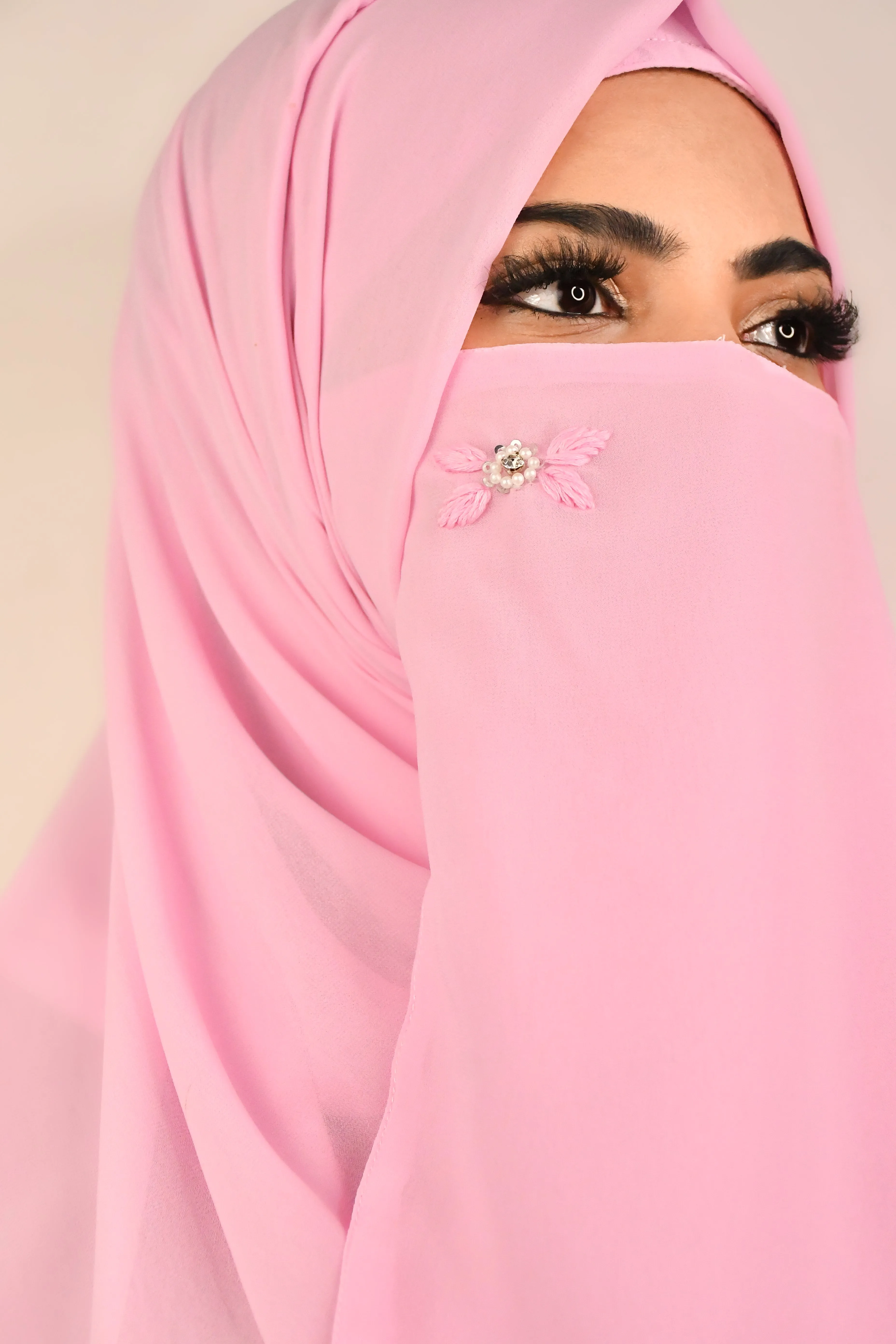 Luxury Premium Malaysian Chiffon Hijab With Naqab