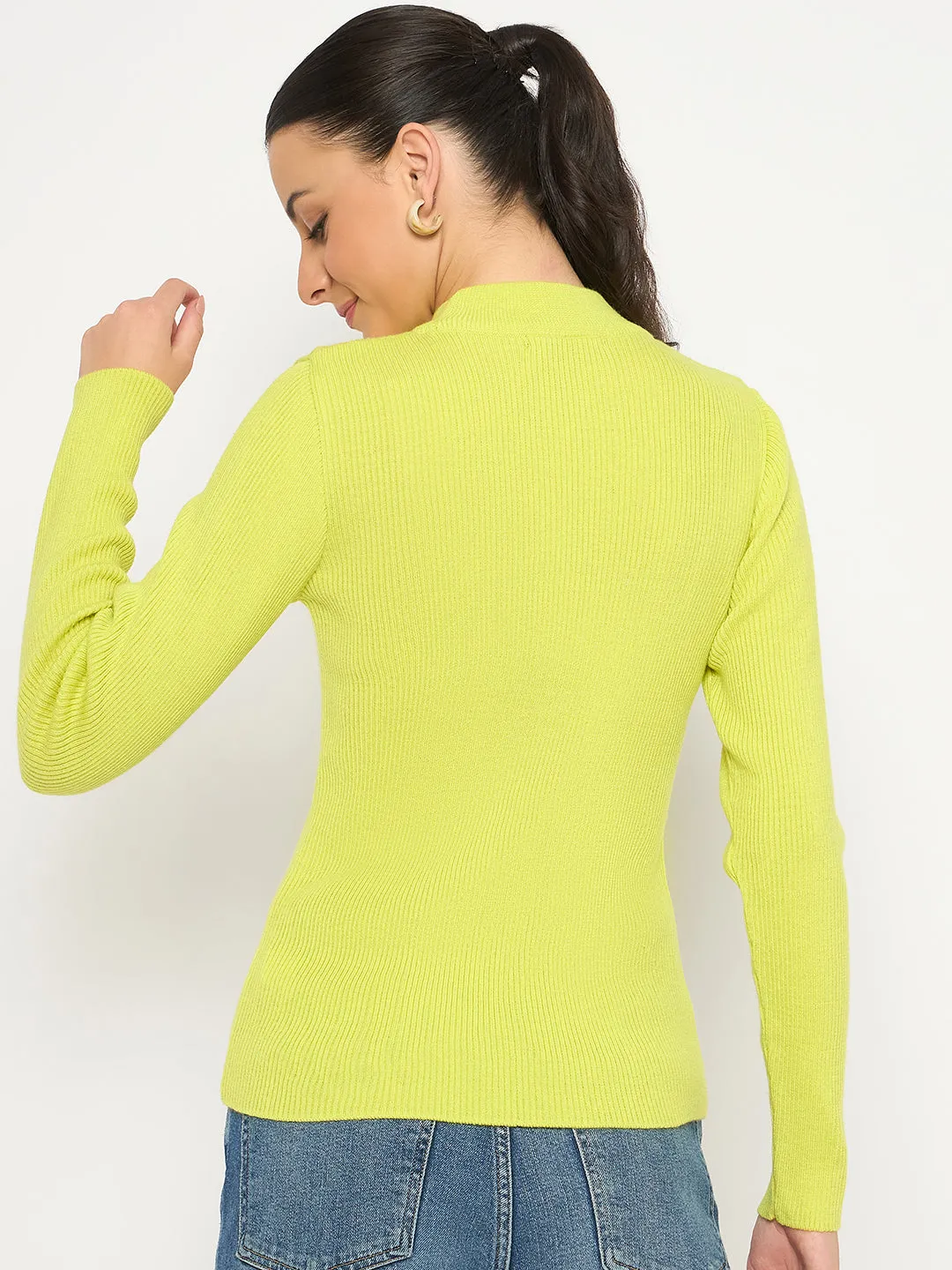 Madame Mock Neck Lemon Yellow Skeeve
